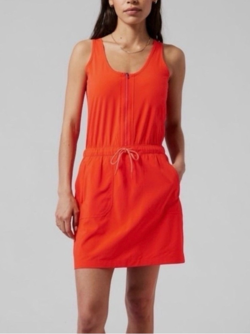 Athleta Expedition Activewear Vermillion Orange Skort Dress